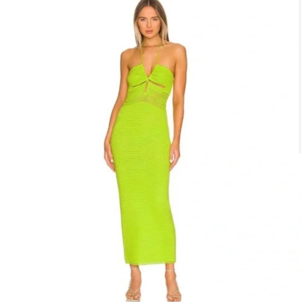 Green Ronny Kobo knit dress